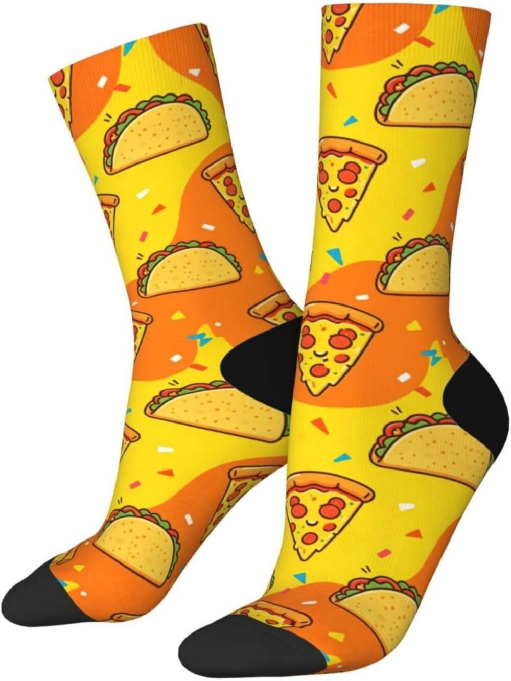 Women's Food Print Crew Socks Funny Novelty Casual Athletic Dress Socks